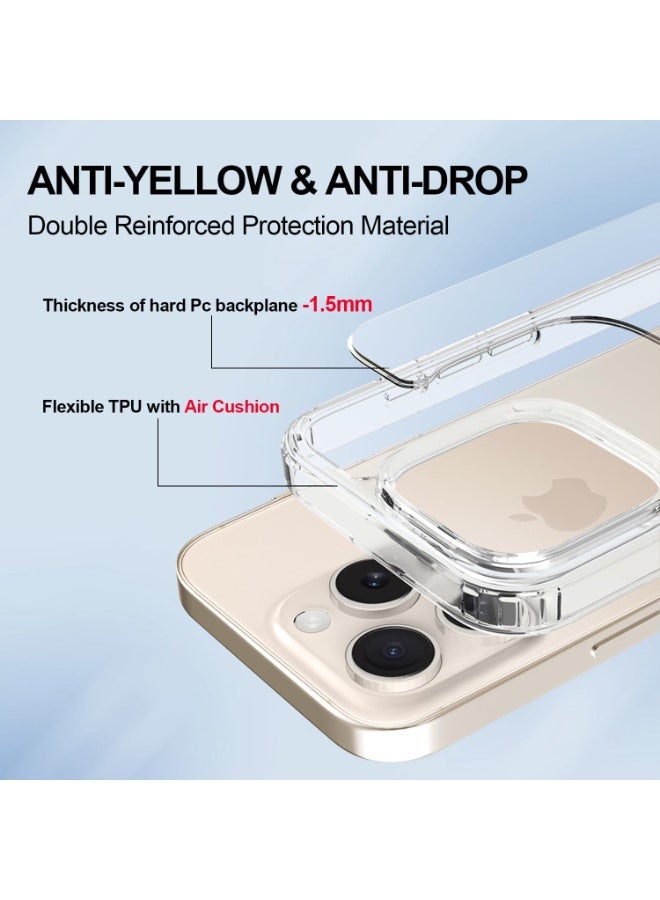 ACLIX Magnetic Case for iPhone 16 Pro, Shockproof & Slim, Clear Hard Back Cover with high-Grade Protection | Clear - Image 2